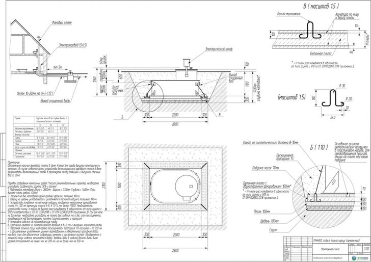 Схема монтажа ГРИНЛОС Аква 6 низкий корпус